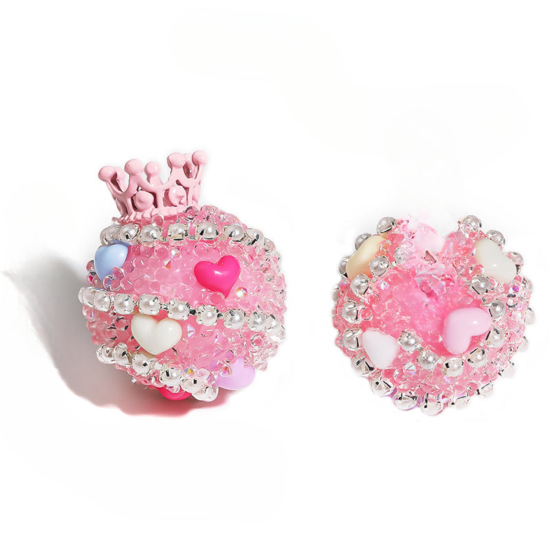 Wholesale 5PCS Crown Sugar Water Diamond Beads